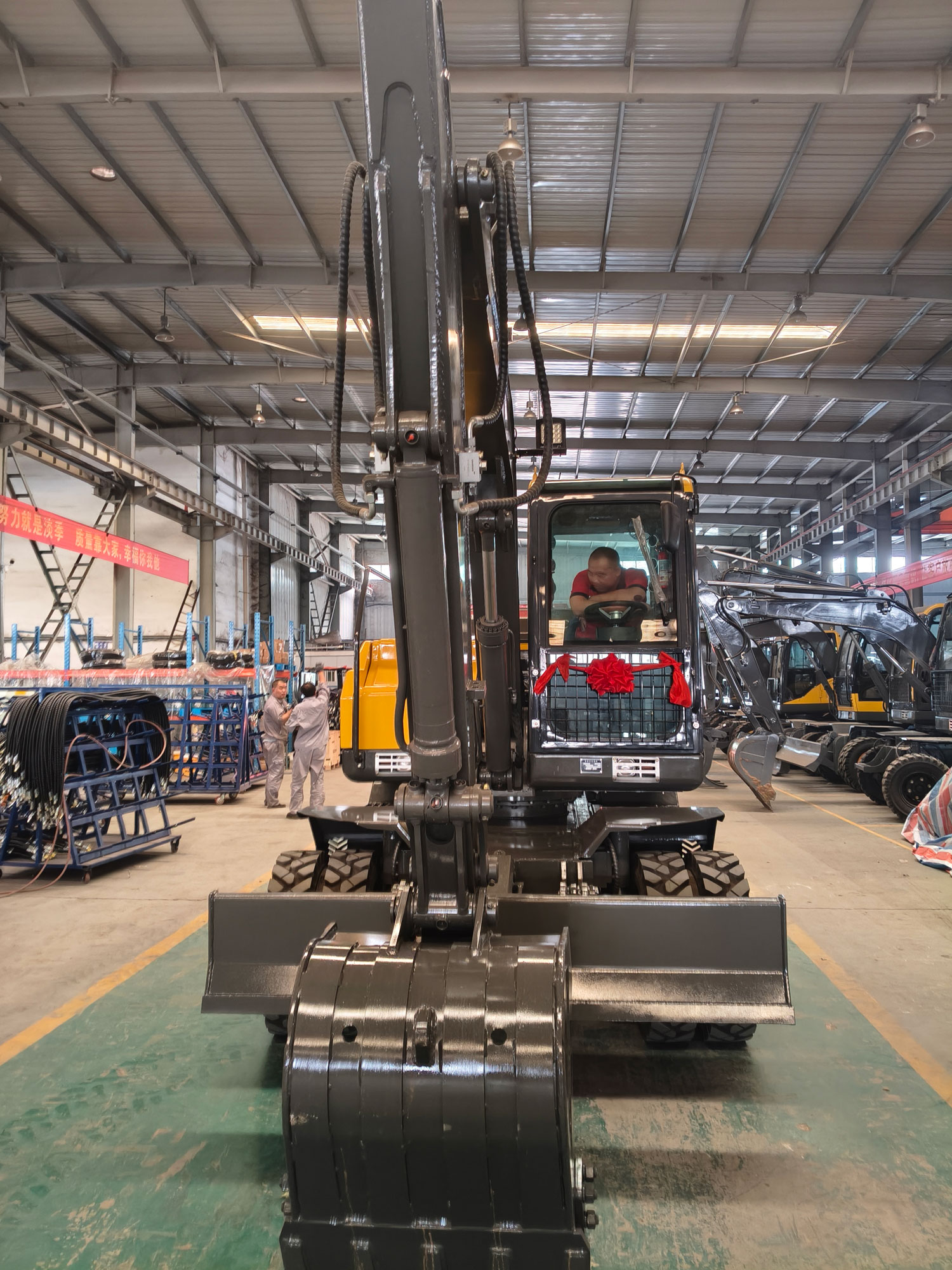 SHANBO PW75 Wheeled Excavator